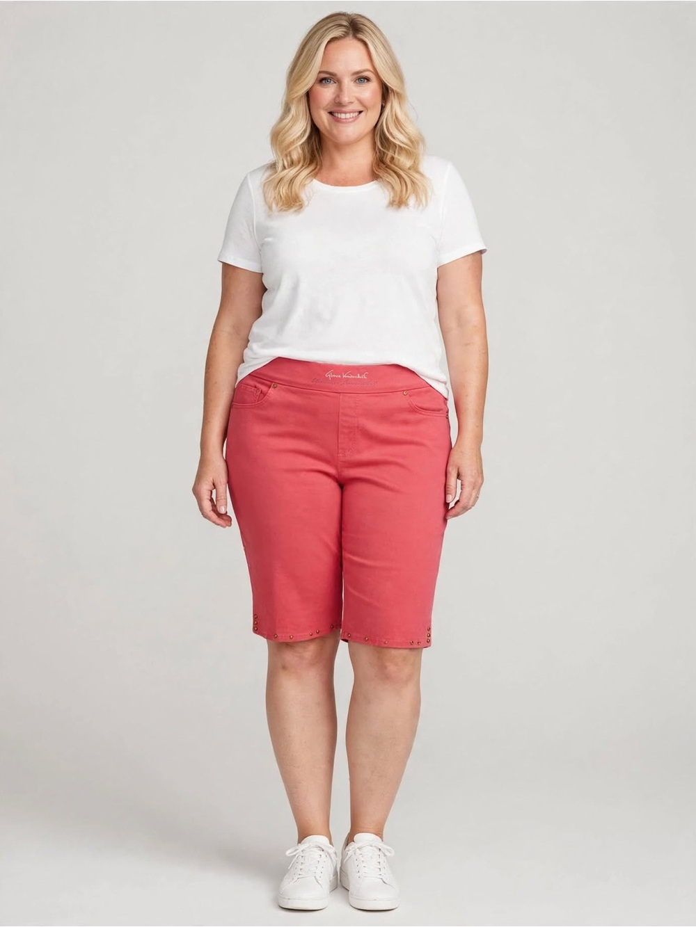 Gloria Vanderbilt Coral Stretch Bermuda Shorts